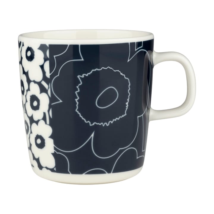 Oiva Unikko Kollage Tasse 40 cl, White-dark blue Marimekko