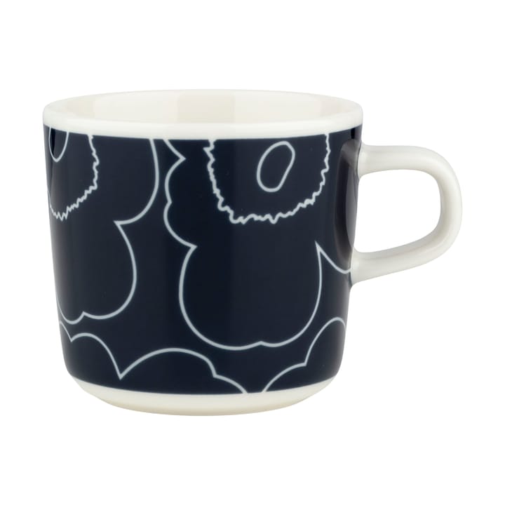 Piirto Unikko Kaffeetasse 20 cl, White-dark blue Marimekko