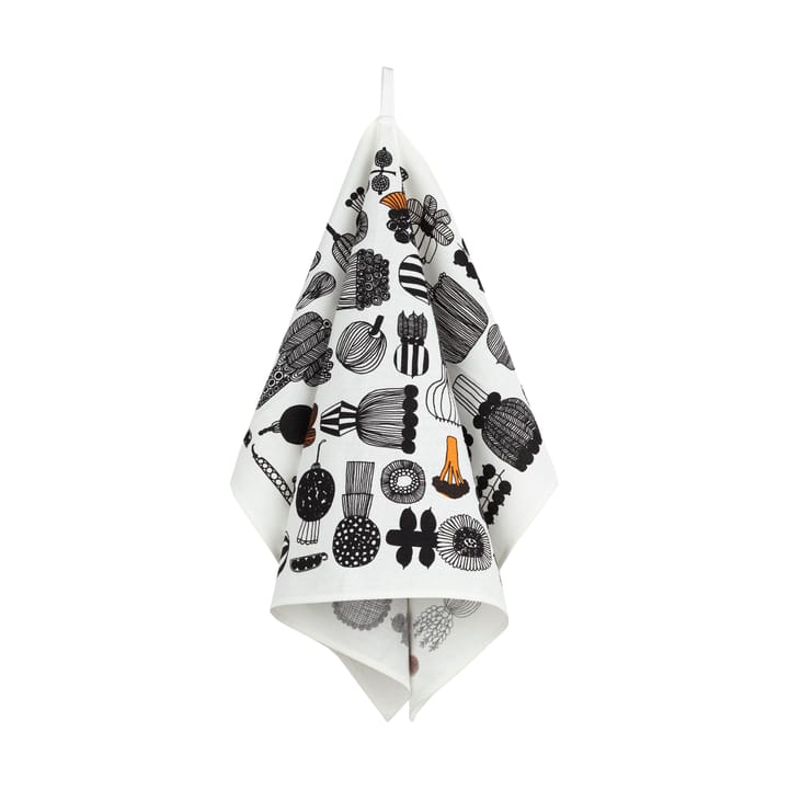 Puutarhurin parhaat Küchenhandtuch 47x70 cm, White-black-orange Marimekko