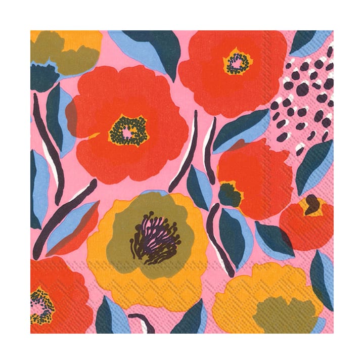 Rosarium Serviette 33 x 33cm 20er Pack - Rose - Marimekko