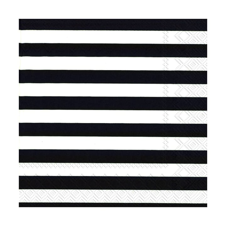 Tasaraita Serviette 33x33 cm 20er-Pack - Black - Marimekko