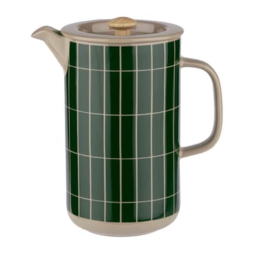 Tiiliskivi Stempelkanne 0,9 l - Terra-dark green - Marimekko