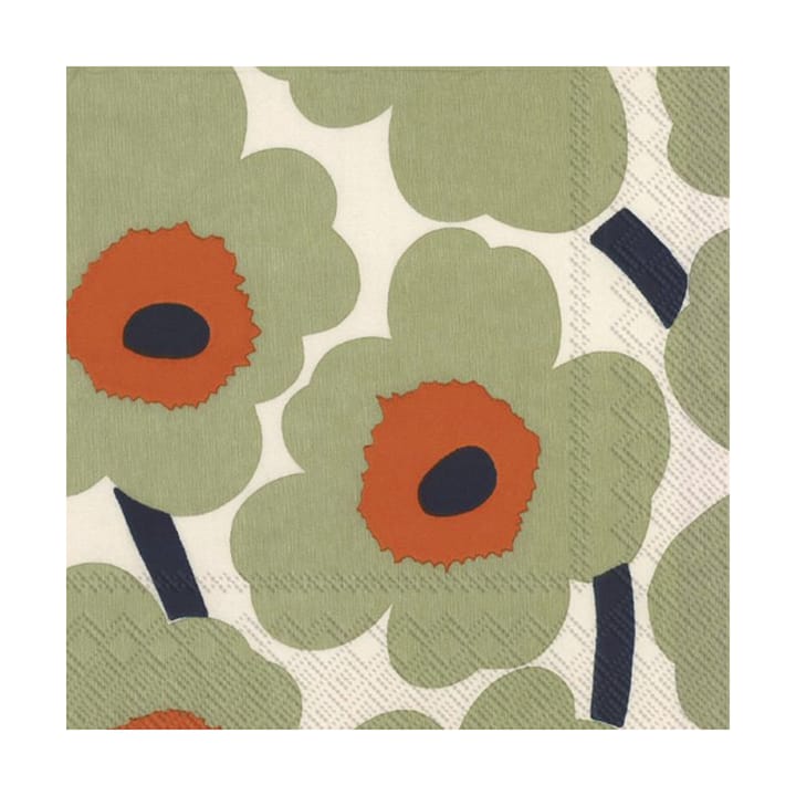 Unikko Serviette 33x33cm 20er Pack, Cream-orange Marimekko