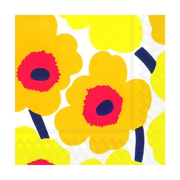 Unikko Serviette 33x33cm 20er Pack, Dunkelgelb Marimekko