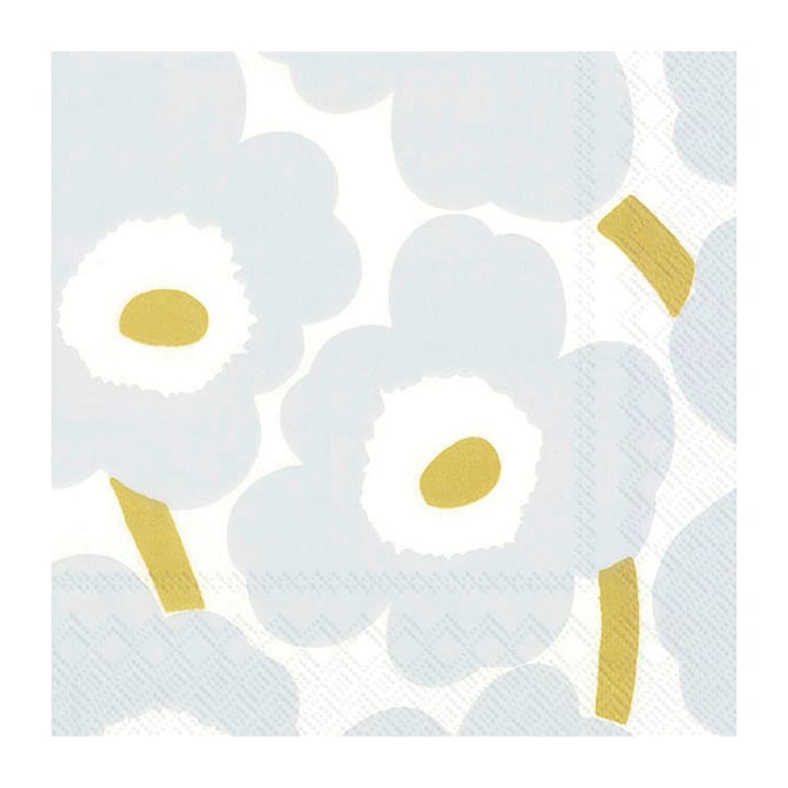 Unikko Serviette 40 x 40cm 20er Pack - White-silber - Marimekko