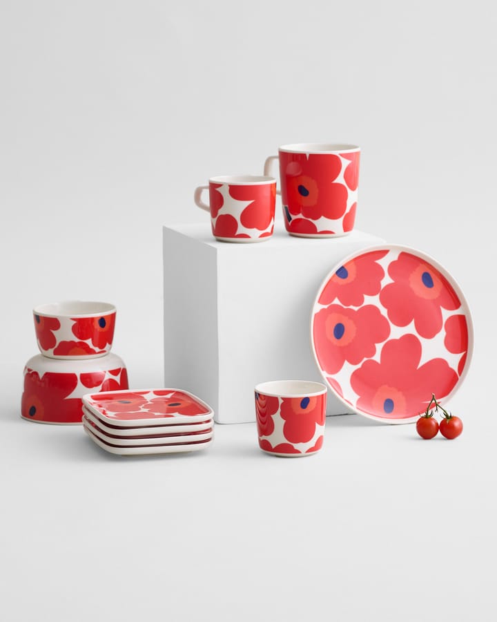 Unikko Tasse 25 cl, Rot-weiß Marimekko