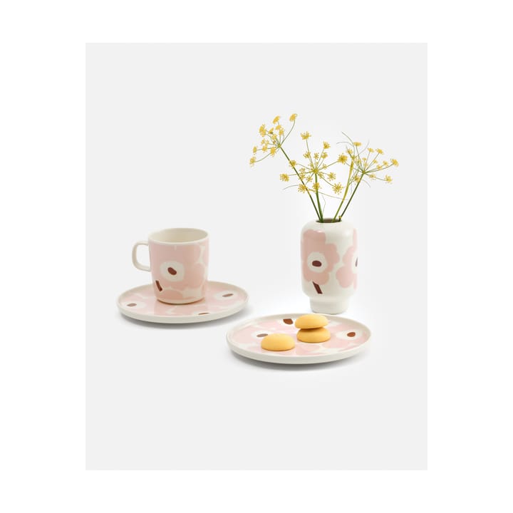 Unikko Tasse 40 cl, White-light pink-chestnut Marimekko