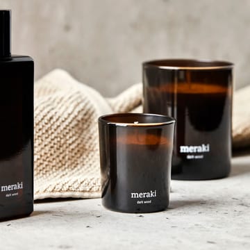 Meraki Duftkerze 12 Stunden 2er-Pack - Dunkles Holz - Meraki