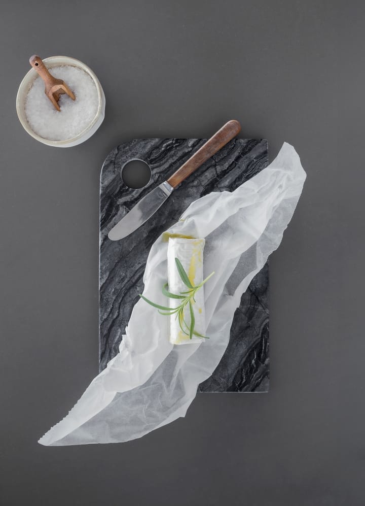 Marble Serviertablett medium 20x30 cm, Black-Grey Mette Ditmer