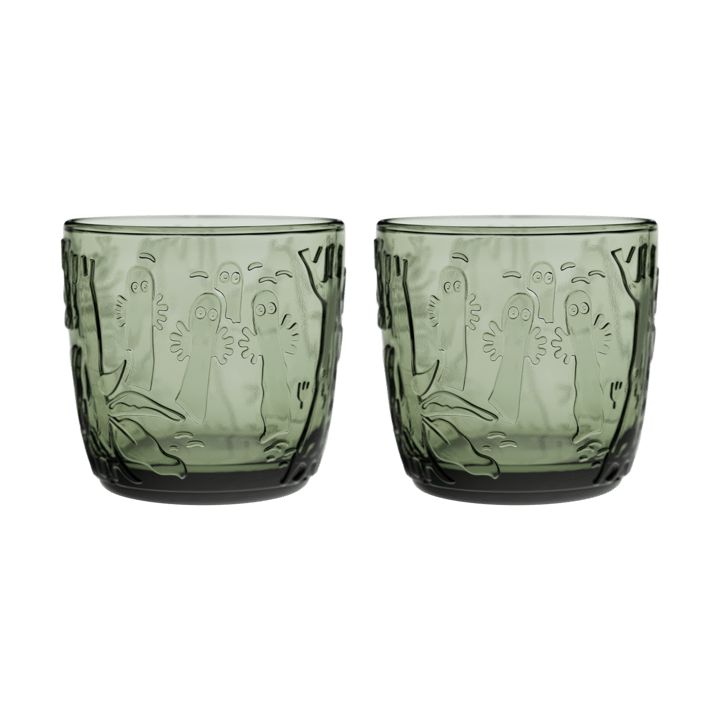 Moomin Wasserglas 28 cl 2er Pack - Tannengrün - Moomin Arabia