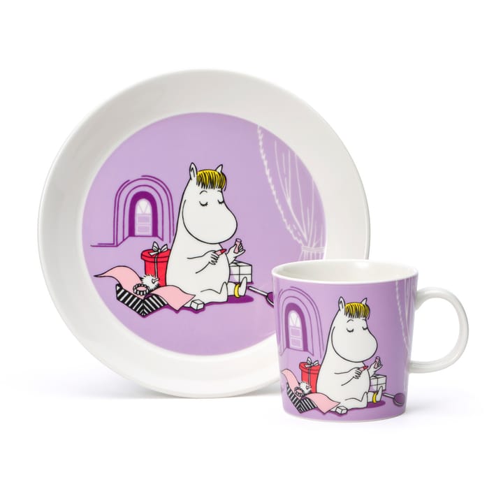 Mumin Kindergeschirr, Snorkfräulein lila Moomin Arabia