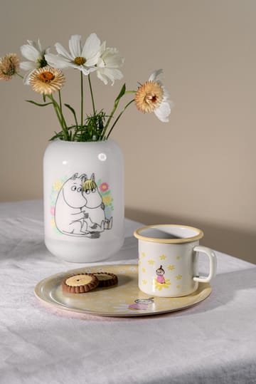 Moomin Emaille Tasse 37 cl - Flowers - Muurla