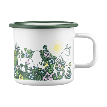 Moomin Emaille Tasse 37 cl - In the garden - Muurla