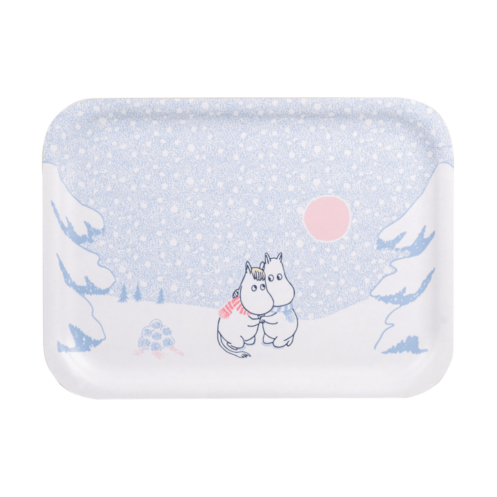 Moomin Tablett 20x27 cm, Let it snow Muurla