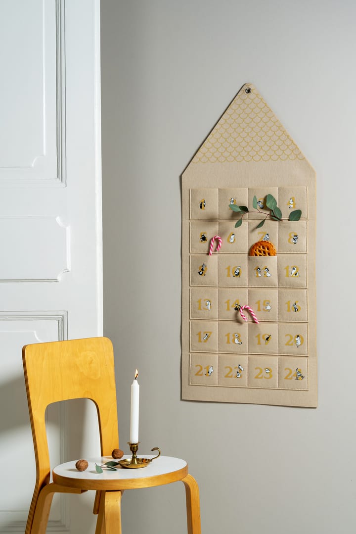 Moominhouse Adventskalender 45x100 cm, Beige Muurla