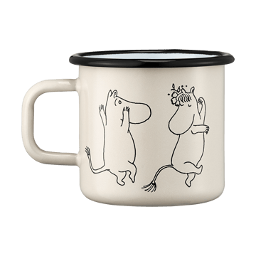 Mumin 80 Emaillebecher 37 cl - Weiß - Muurla