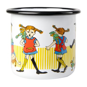 Pippi longstocking Emaillierte Tasse 3,7 dl - White - Muurla