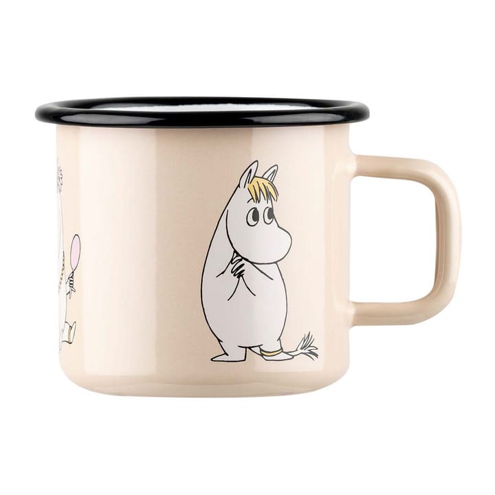 Snorkmaiden Retro Emaillebecher 37 cl - Beige - Muurla