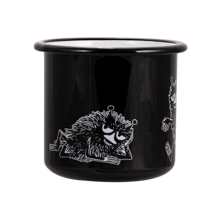 Stinky Emaille Tasse 37cl, Schwarz Muurla