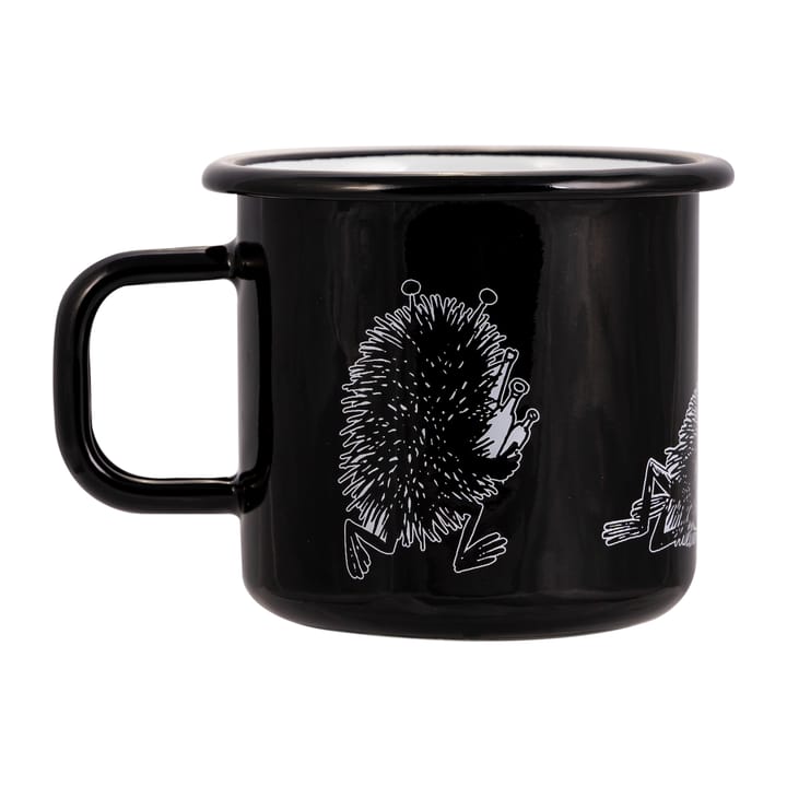 Stinky Emaille Tasse 37cl, Schwarz Muurla