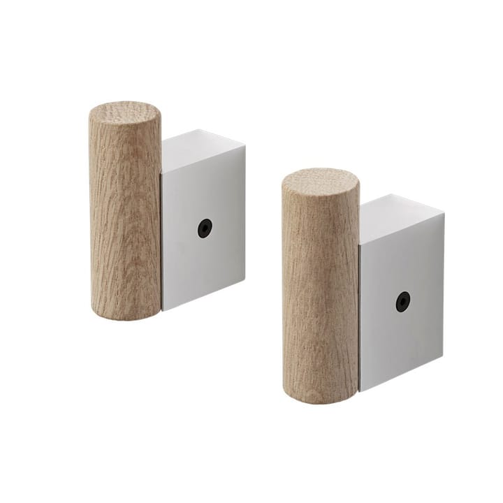 Attach Haken 2er Pack, Oak-aluminum Muuto