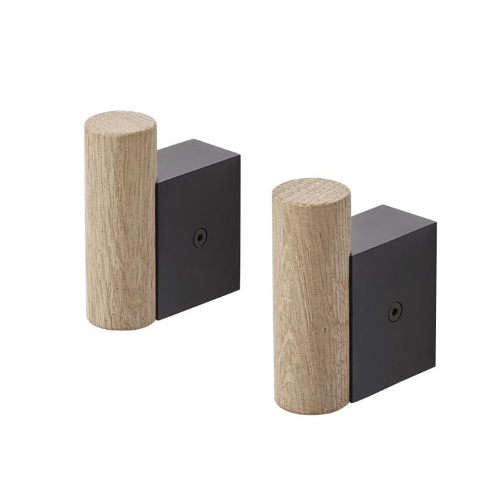 Attach Haken 2er Pack, Oak-black Muuto