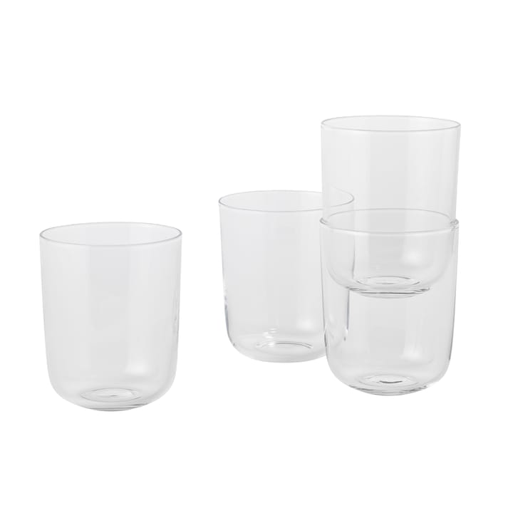 Corky Glas hoch 4er Pack, Klar Muuto