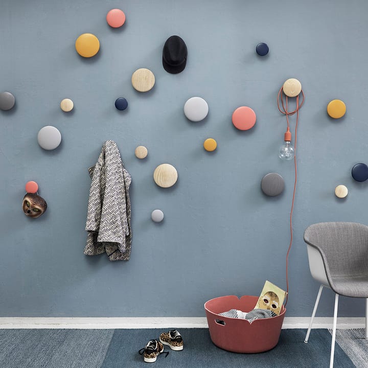 Dots Wandhaken Eiche, Ø6,5 cm Muuto