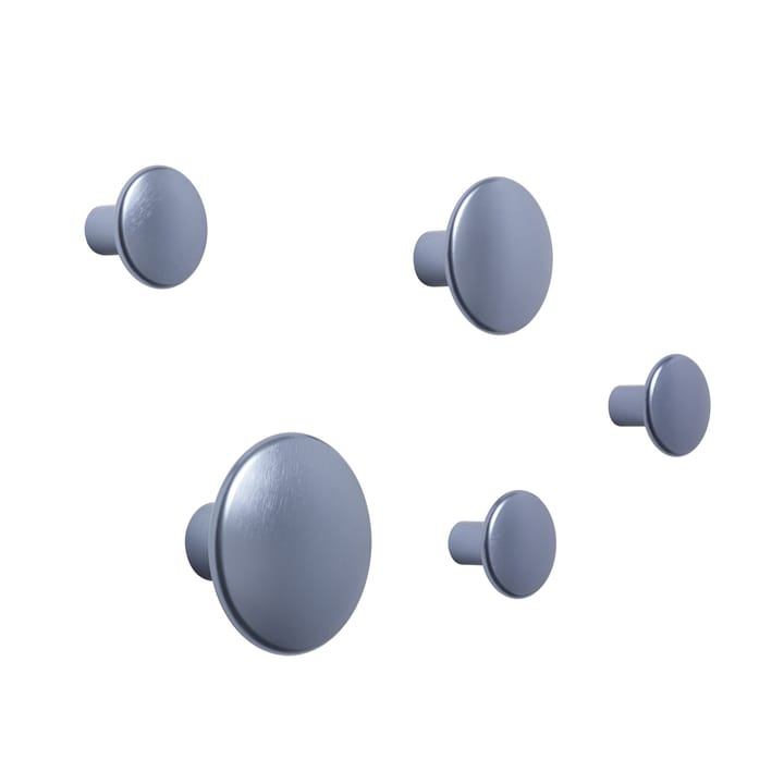 Dots Wandhaken Metall 5er Set - Pale blue - Muuto