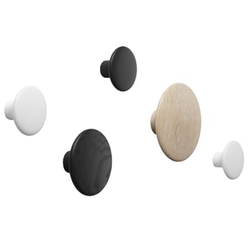 Dots Wandhaken schwarz - Ø13 cm - Muuto