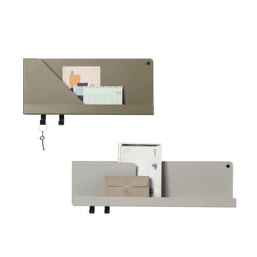 Folded Wandregal klein - Olive - Muuto