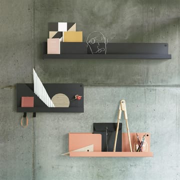 Folded Wandregal klein - Schwarz - Muuto