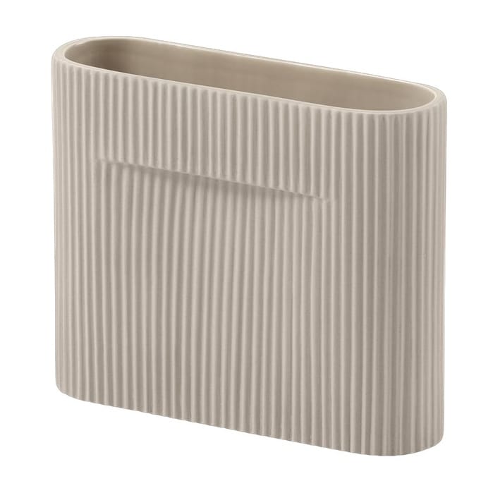 Ridge Vase 16,5cm, Beige Muuto