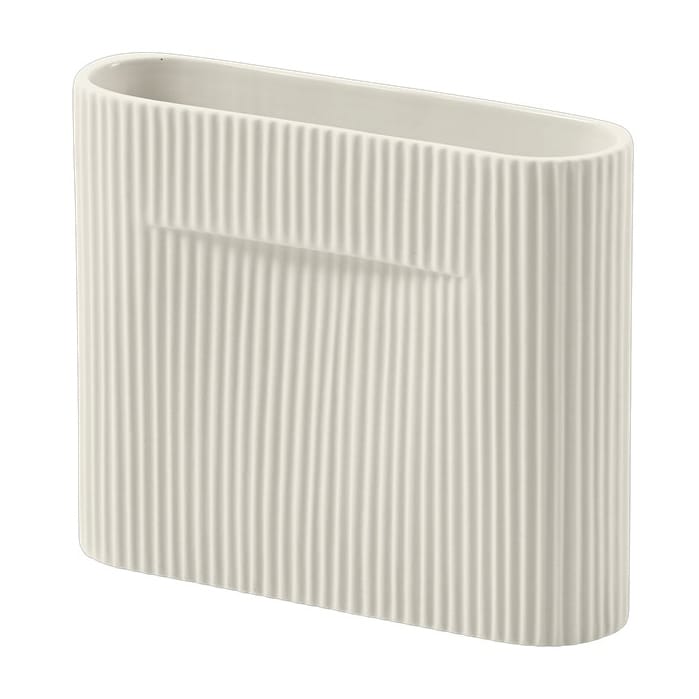 Ridge Vase 16,5cm, Off white Muuto