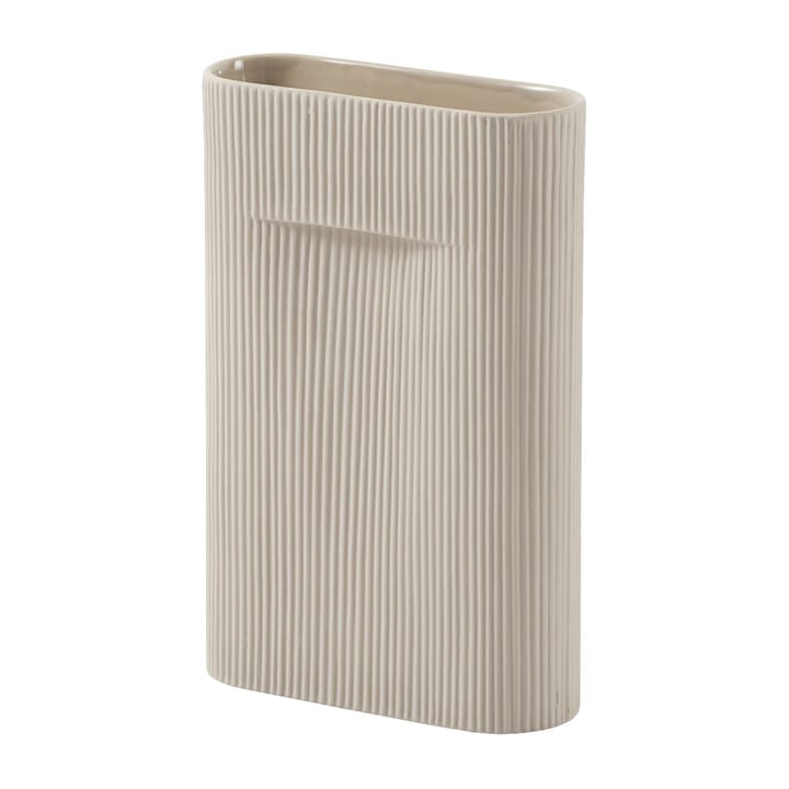 Ridge Vase 35cm, Beige Muuto