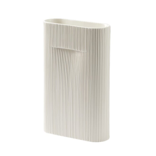 Ridge Vase 35cm, Off white Muuto