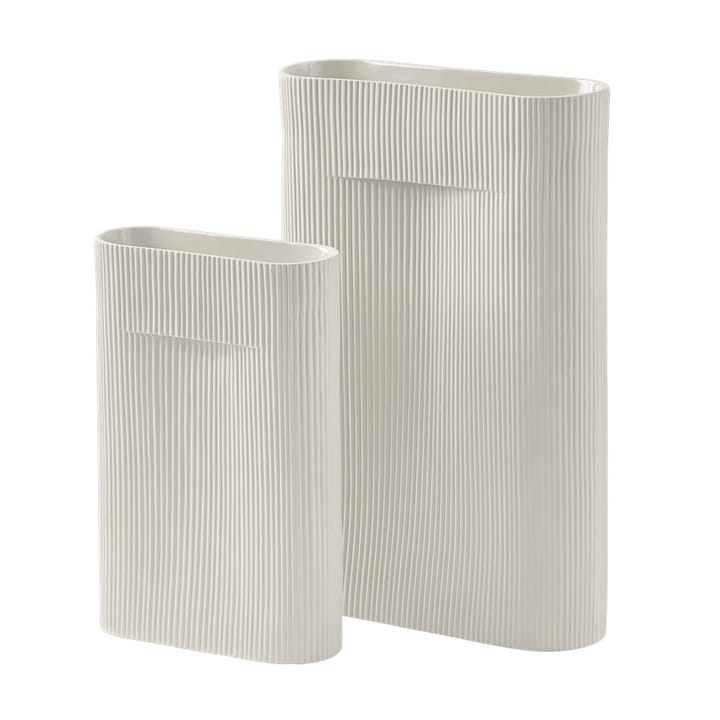 Ridge Vase 48,5cm, Off white Muuto