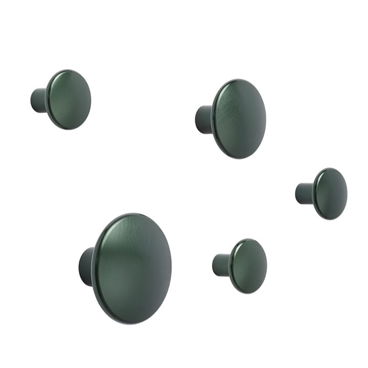 The Dots Kleiderhaken metall 2,7cm, Dark green Muuto