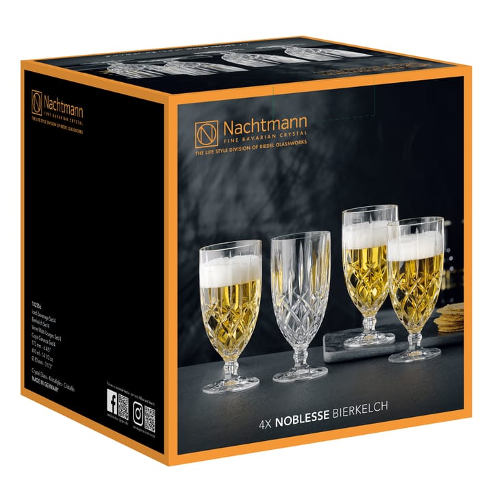 Noblesse Bierglas 42,5cl 4er Pack, Klar Nachtmann