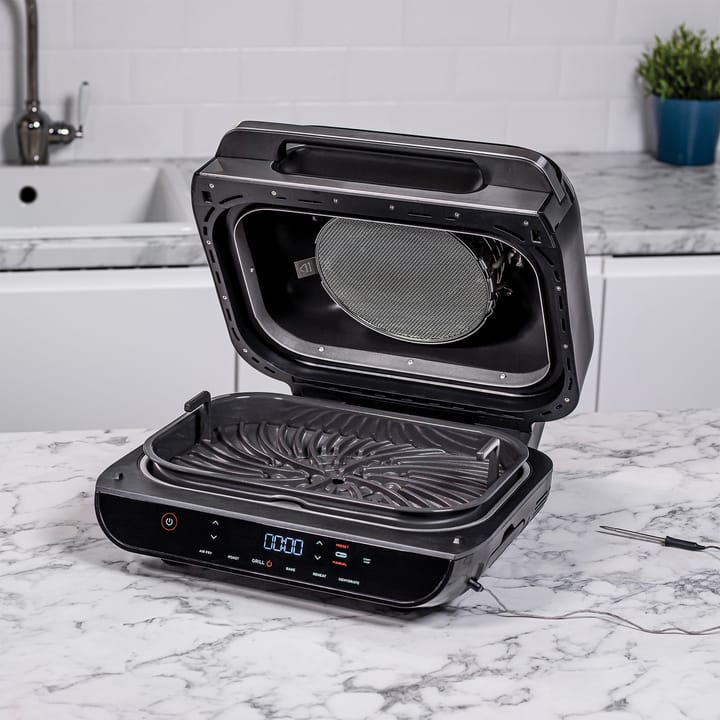 Ninja Foodi Max AG551 Elektrogrill & Heißluftfritteuse 3,8 L, Schwarz Ninja