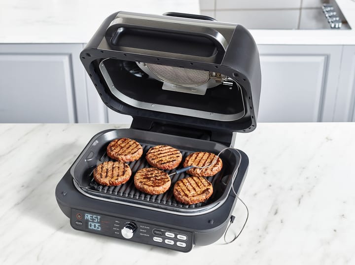 Ninja Foodi Pro AG651 Elektrogrill & Heißluftfritteuse 7-in-1, Schwarz Ninja