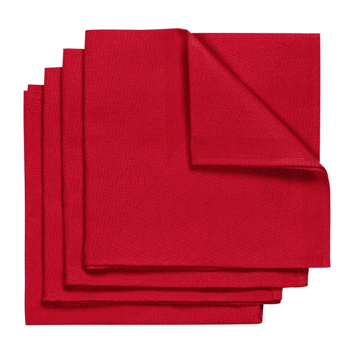 Metric serviette 47 x 47cm 4er Pack - Rot - NJRD