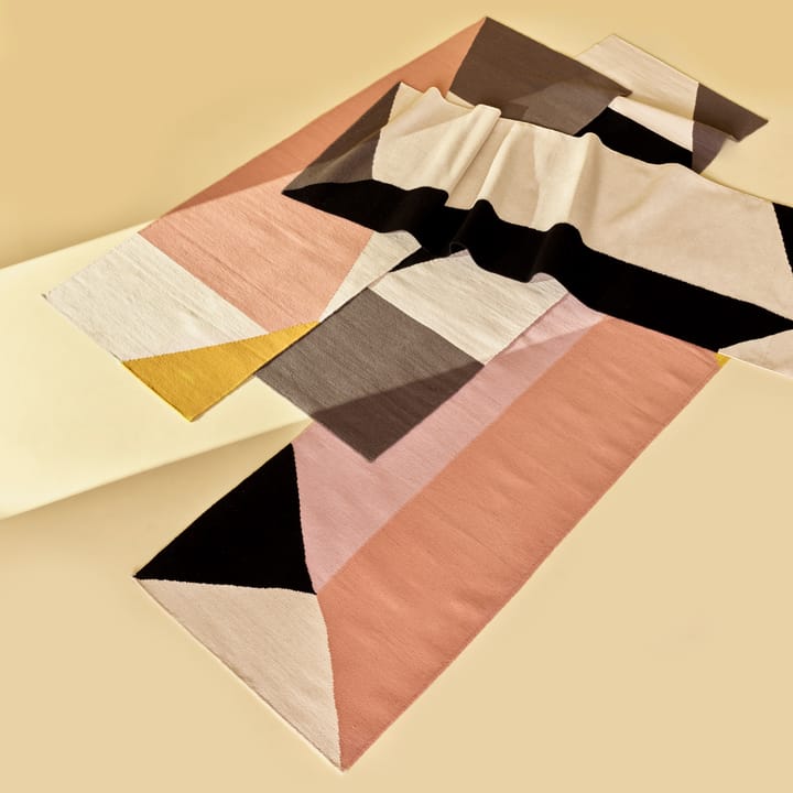 Stripes blocks Kelim Teppich rosa, 80 x 240cm NJRD