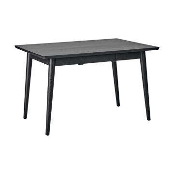 VIOR Esstisch 90x120 cm - Schwarz lackierte Eiche - NJRD