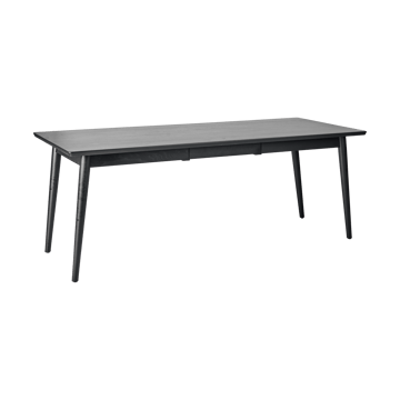 VIOR Esstisch 90x200 cm - Schwarz lackierte Eiche - NJRD