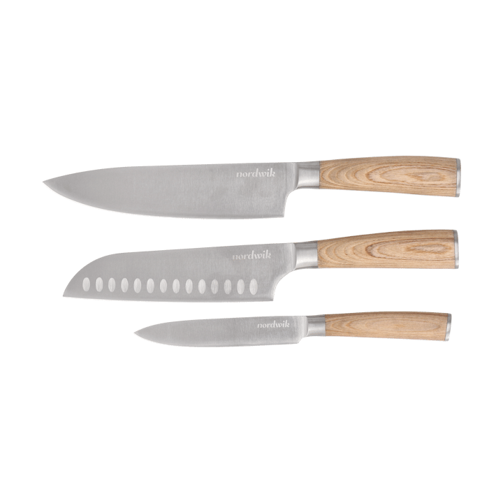 Nordwik Messerset 3-teilig, Packholz Nordwik