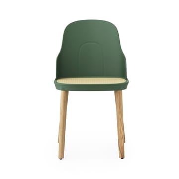 Allez molded wicker Stuhl - Park green-Eiche - Normann Copenhagen