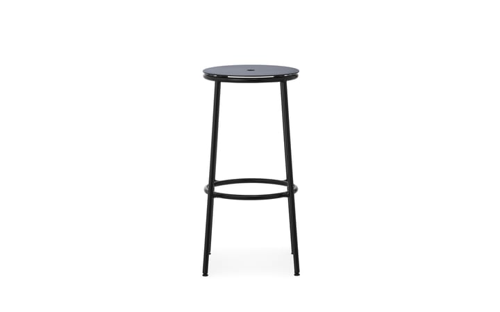 Circa Barstuhl 75cm, Schwarz Aluminium Normann Copenhagen