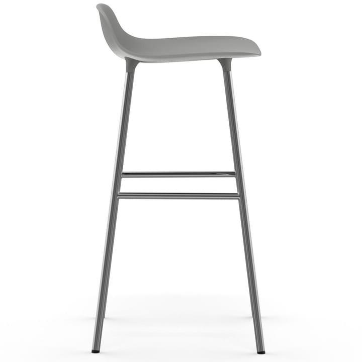 Form Barstuhl verchromte Beine 75cm, Grau Normann Copenhagen