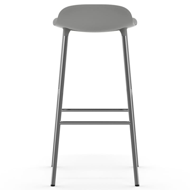 Form Barstuhl verchromte Beine 75cm, Grau Normann Copenhagen